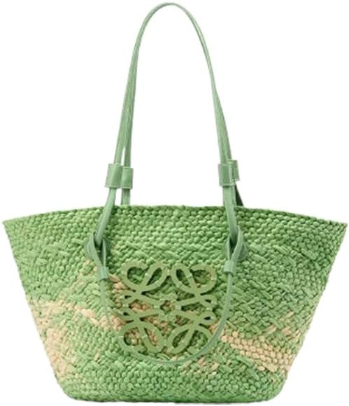 Large Straw Beach Bag for Women Handwoven Raffia Tote Bag Oversized Summer Shoulder Bag Boho Wick... | Amazon (US)