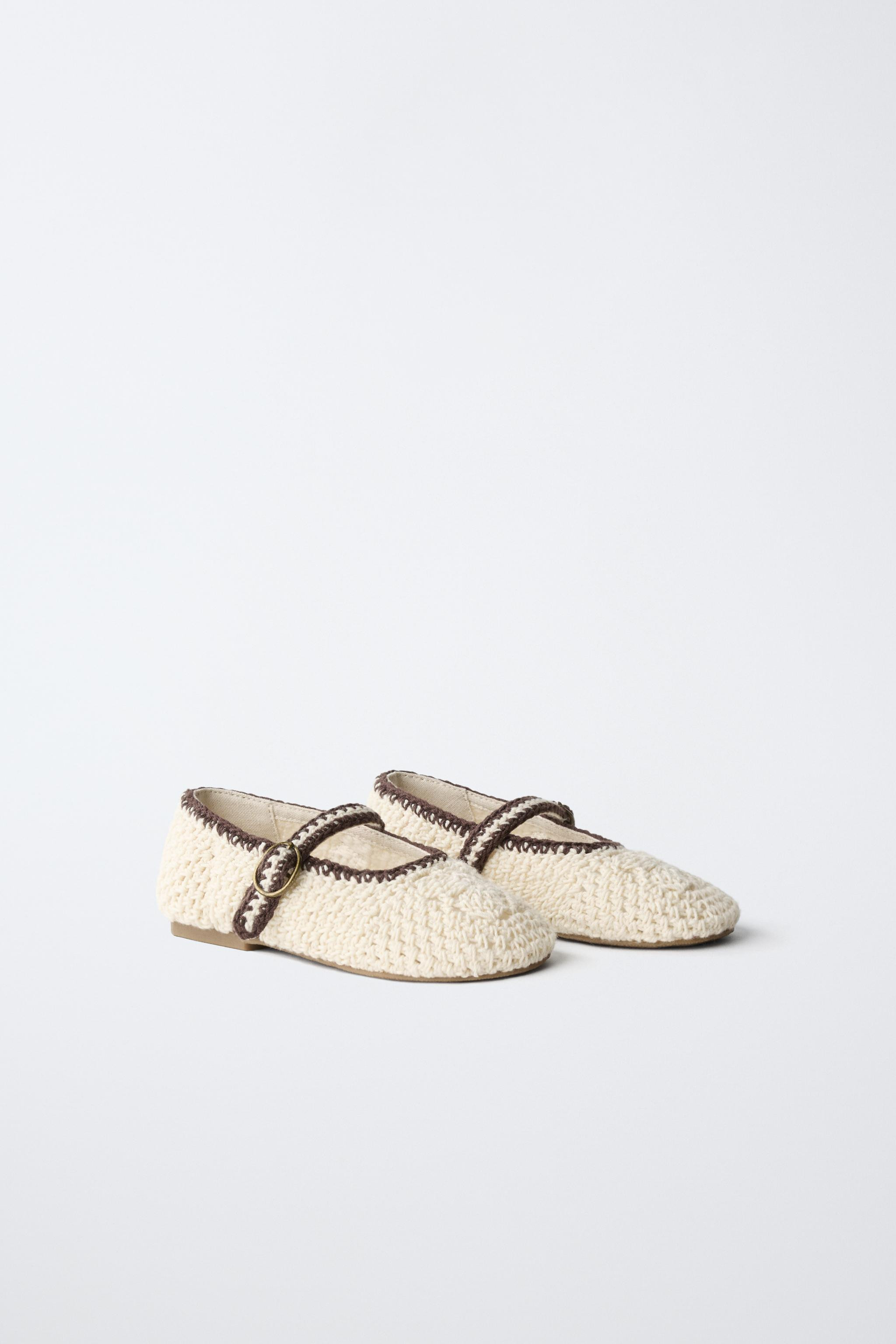 CROCHET BALLET FLATS | Zara US