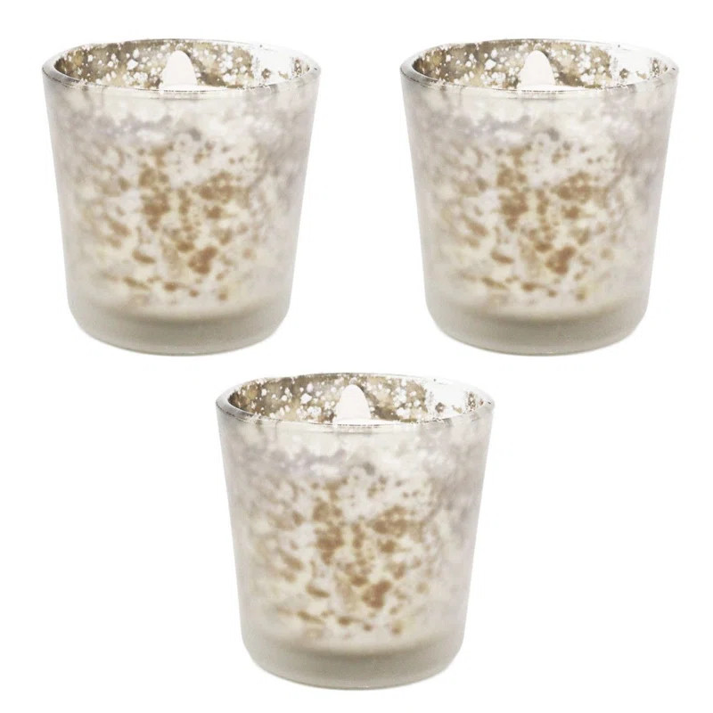 AlchemadeCandles 3'' H Glass Tabletop Votive Holder with Candle Included | Wayfair North America