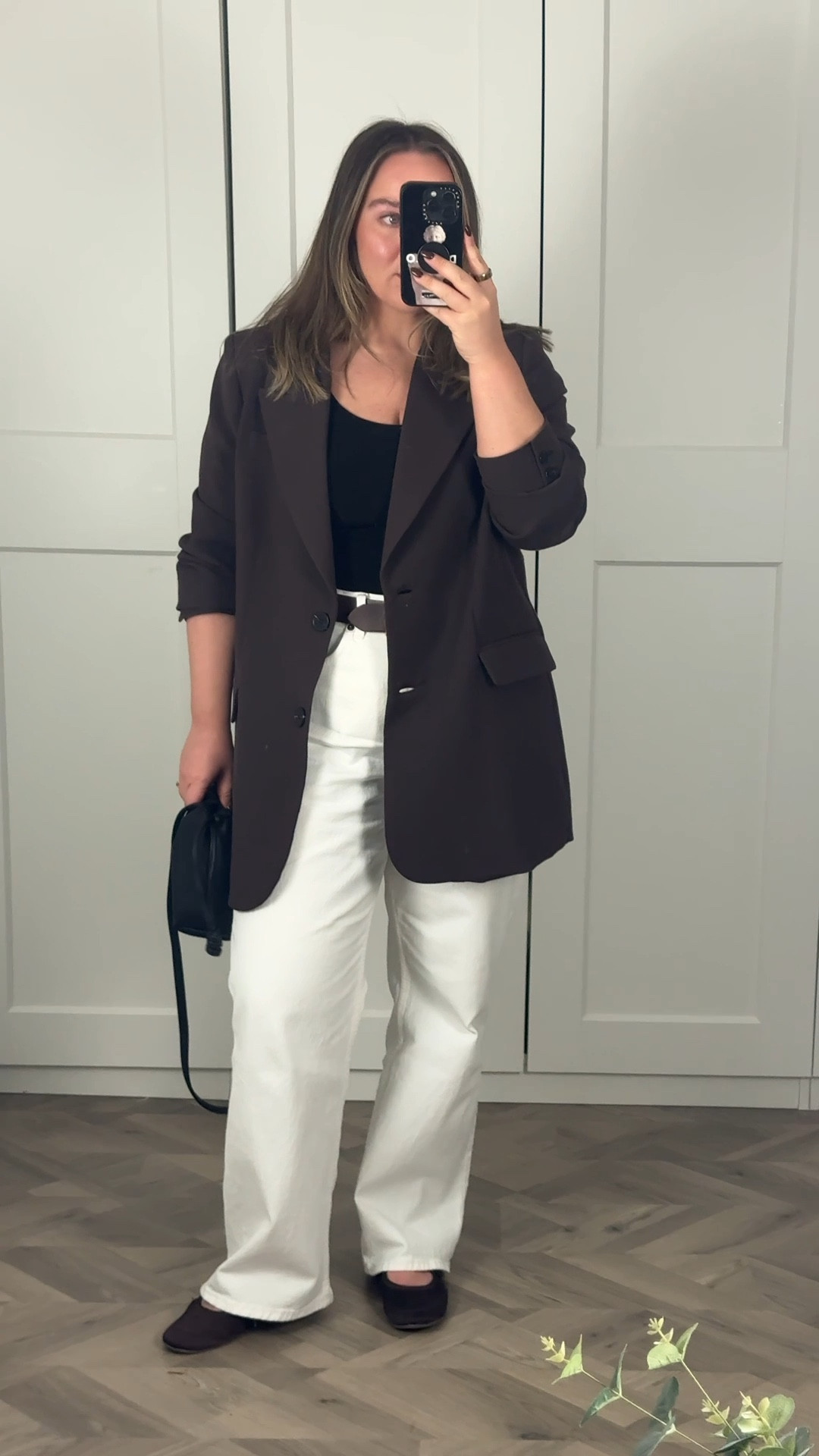 somebody stop me with these jeans 👀

I wear a 31 short in the curve love range! I wear my usual size in the blazer, bodysuit is Relr and bag is a bargain at £12.50! 

#LTKmidsize #LTKjeans #LTKspring