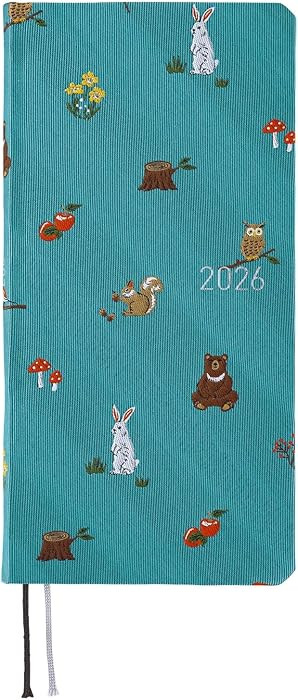 Hobonichi Techo 2026 Weeks – Bow & Tie: In the Forest (English, Tall & Slim, January Start) | Amazon (US)