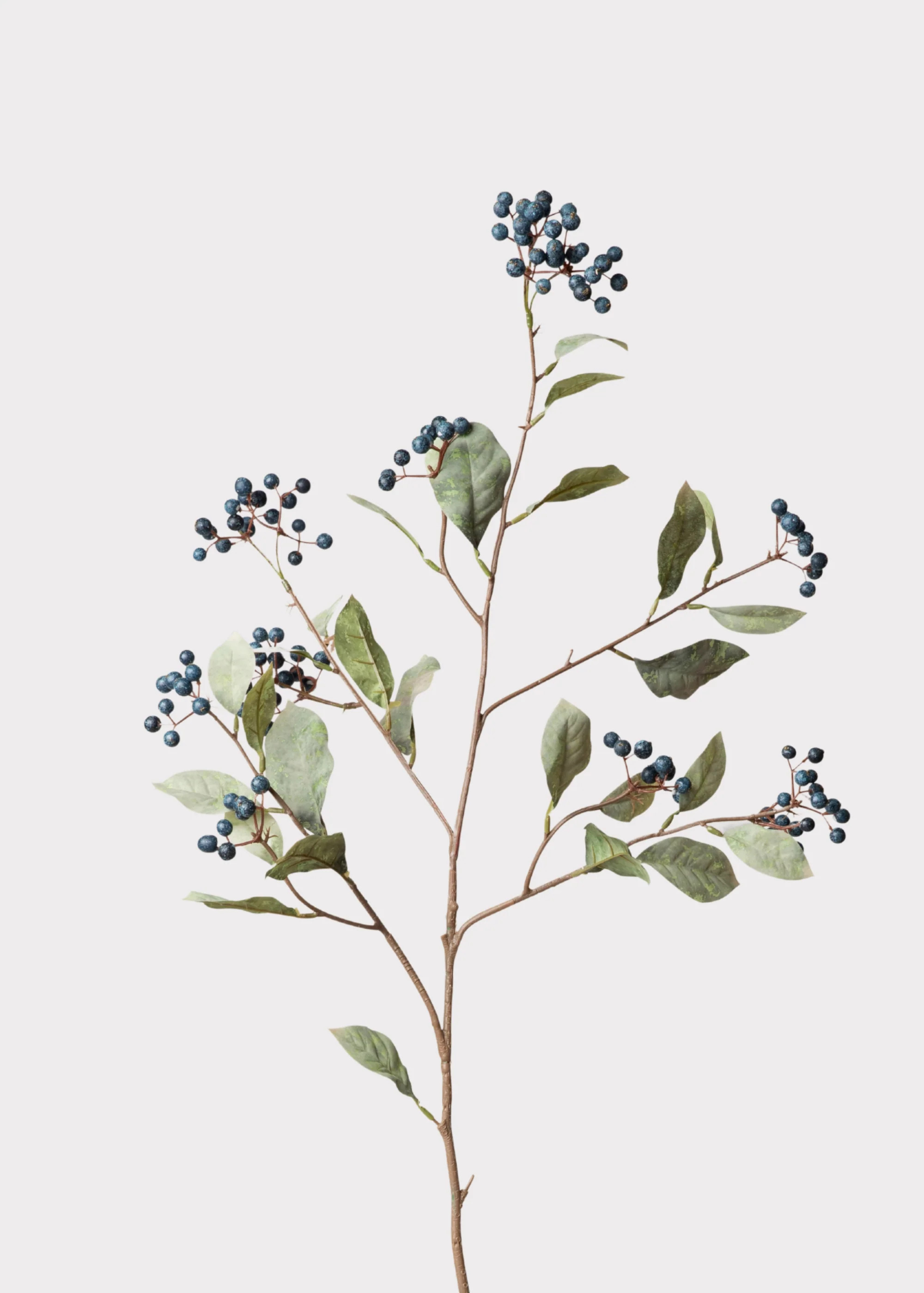 Faux Berry Branch in Blue | Artificial Berries at Afloral | Afloral