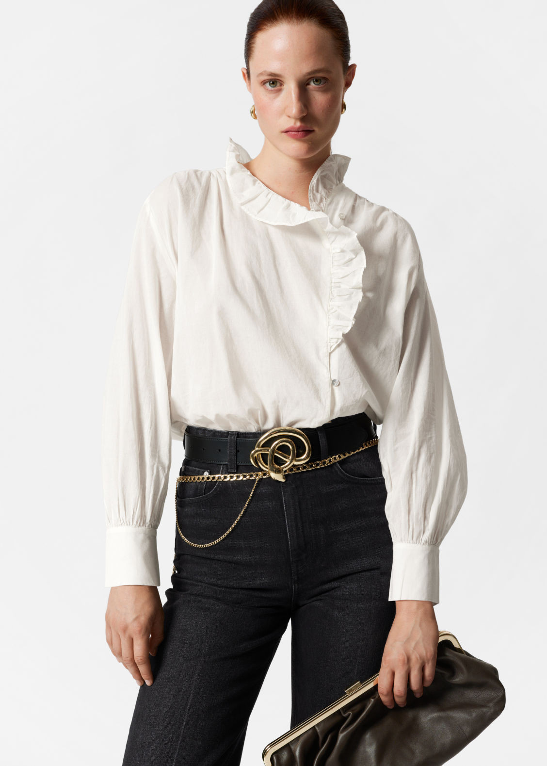 Frilled Blouse - White | & Other Stories US