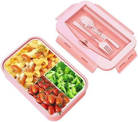 Dongming Bento Boxes for Kids, Adults Bento Lunch Box with Spoon and Fork, Lunch Box Containers with | Amazon (US)