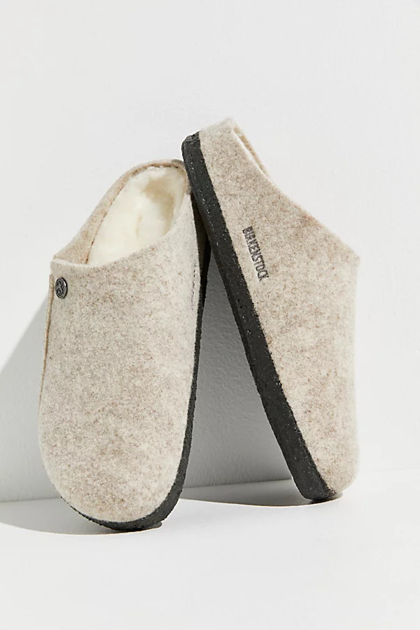 Birkenstock Zermatt Shearling Lined Slipper by Birkenstock at Free People, Eggnog Wool, EU 37 | Free People (Global - UK&FR Excluded)