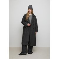 Stradivarius Long oversize coat Dark grey L | Stradivarius (UK)