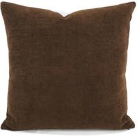 Dark Brown Chenille Velvet Pillow Cover - Solid Designer Texture Cushion 20"" X | Etsy (US)