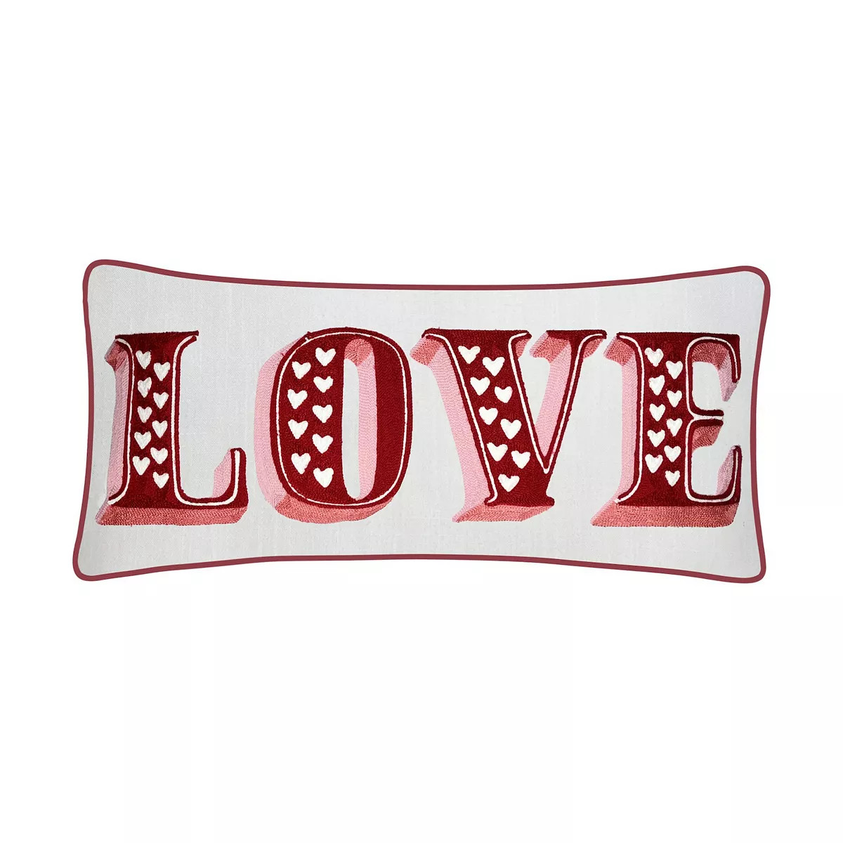 Celebrate Together™ Valentine's Day White Love Oblong Pillow | Kohl's