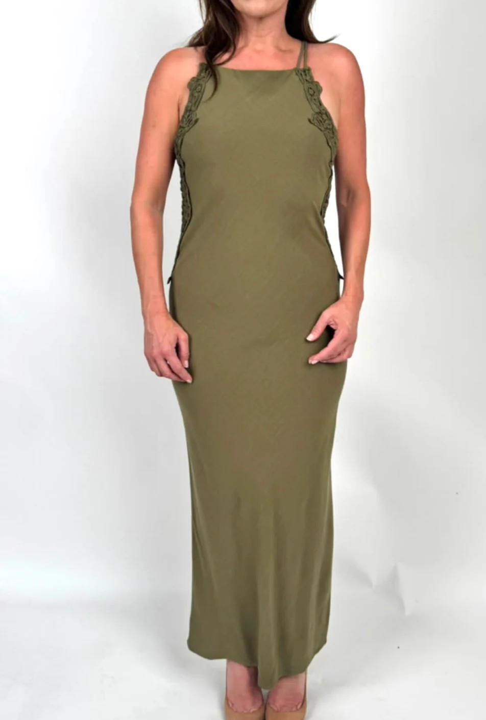 BP Linen Lace Dress | The Edit Boutique