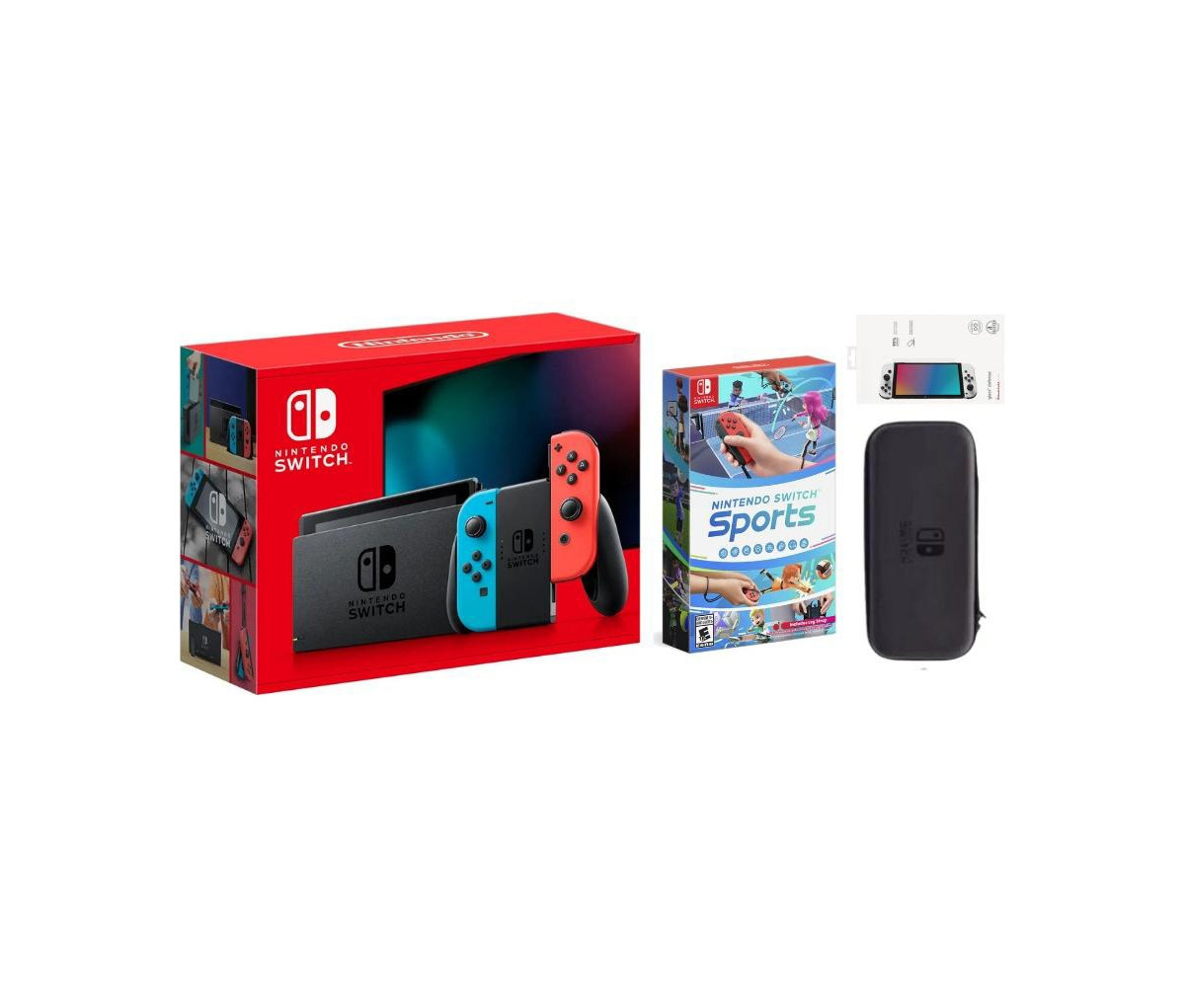 Nintendo Switch With Nintendo Sports & Accessories Bundle - Red | Macy's