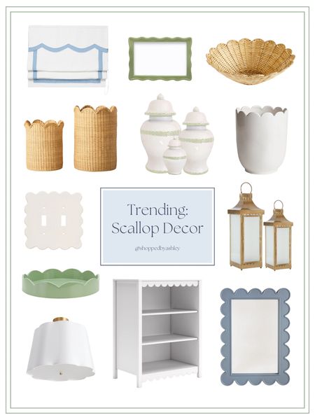 Currently trending: all things scallop! And how cute is this new look for less bookshelf?! 😍

Grandmillennial, coastal Grandmillennial, coastal grandmother, scallop decor, scallop furniture, blue and white, blue and green 

#LTKStyleTip #LTKHome