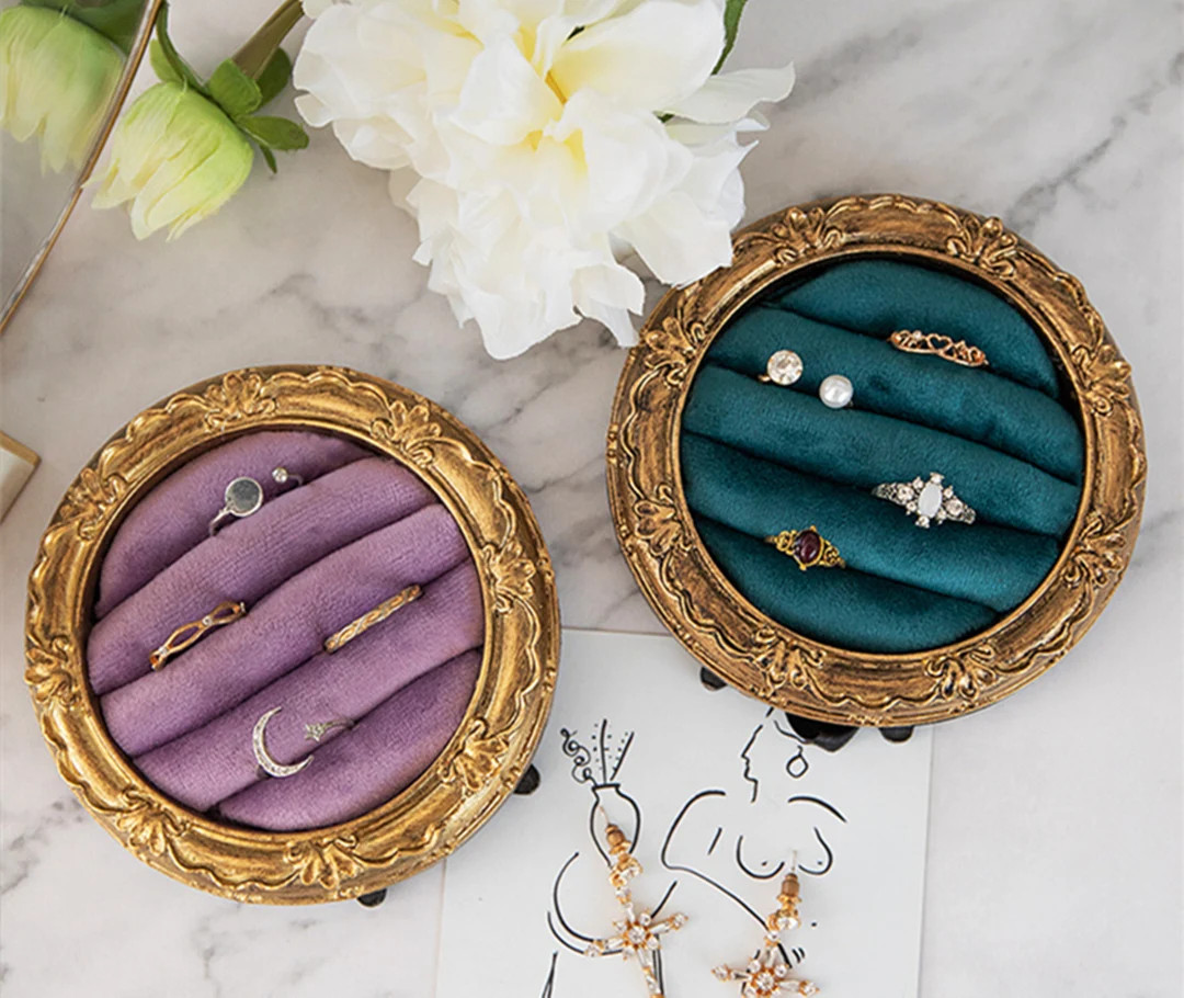 Circle Gold Ring Display, Ring Organizer Stand, Ring Stand Holder,ring Tray, Jewelry Store Design... | Etsy (US)