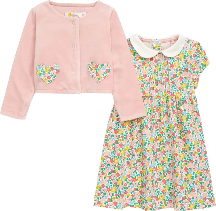 Floral Short Sleeve Dress & Jacket Set | Nordstrom