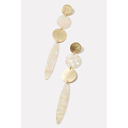 Cari Shell Geo Earring | Evereve