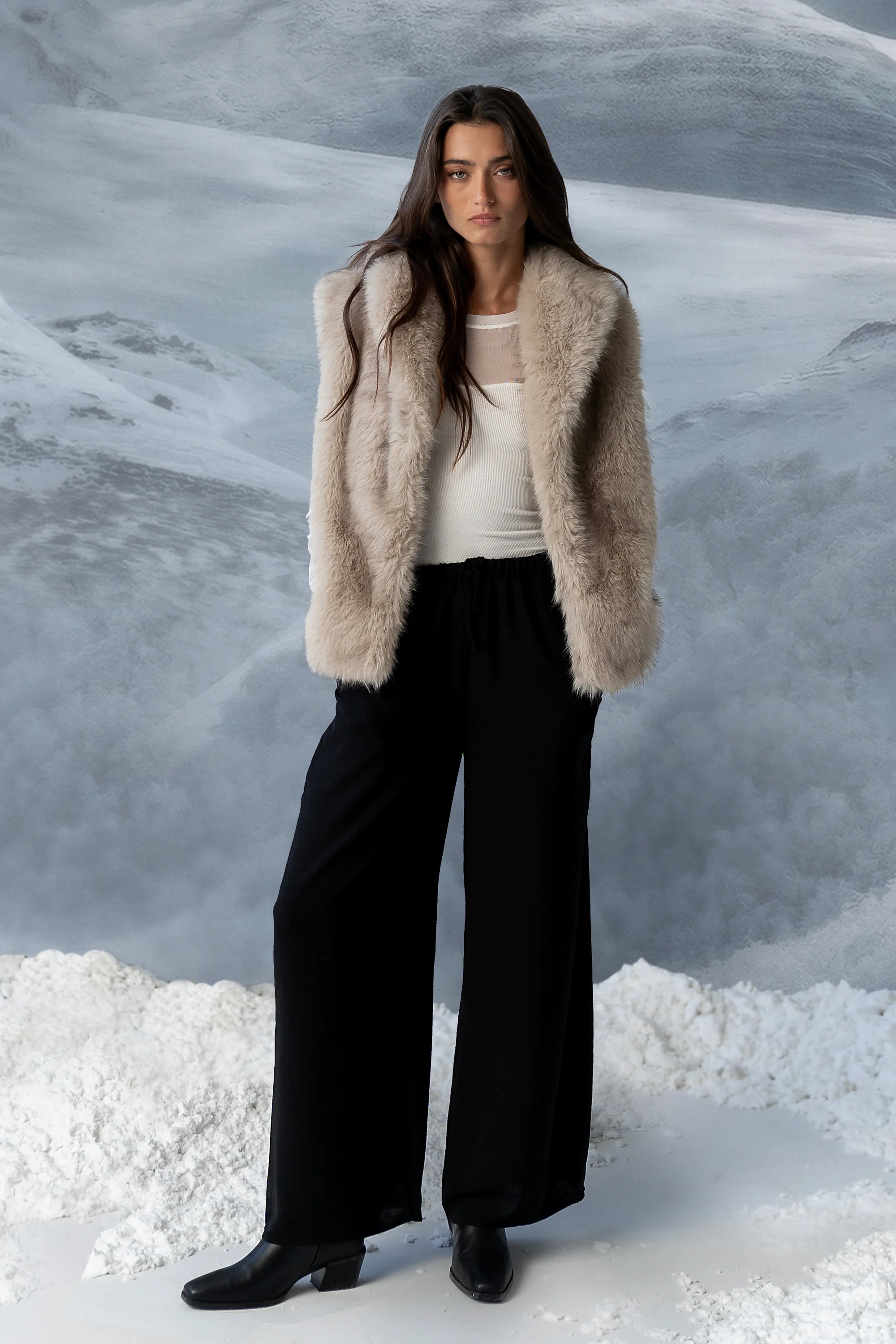 Salma Wide Leg Pants in Black | Böhme US