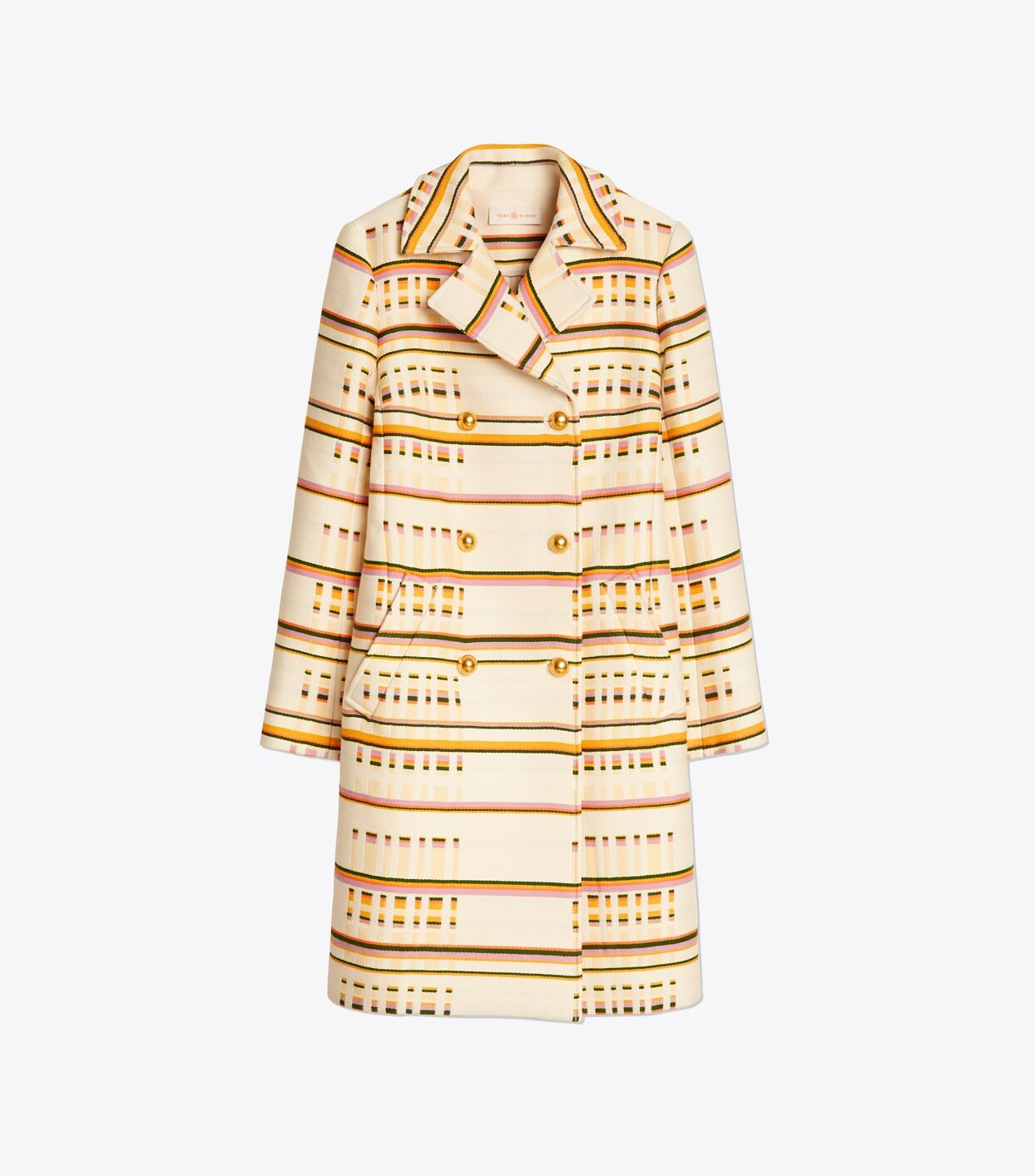 Tory Burch Broken-stripe Coat: Women's Clothing | Tory Burch (US)