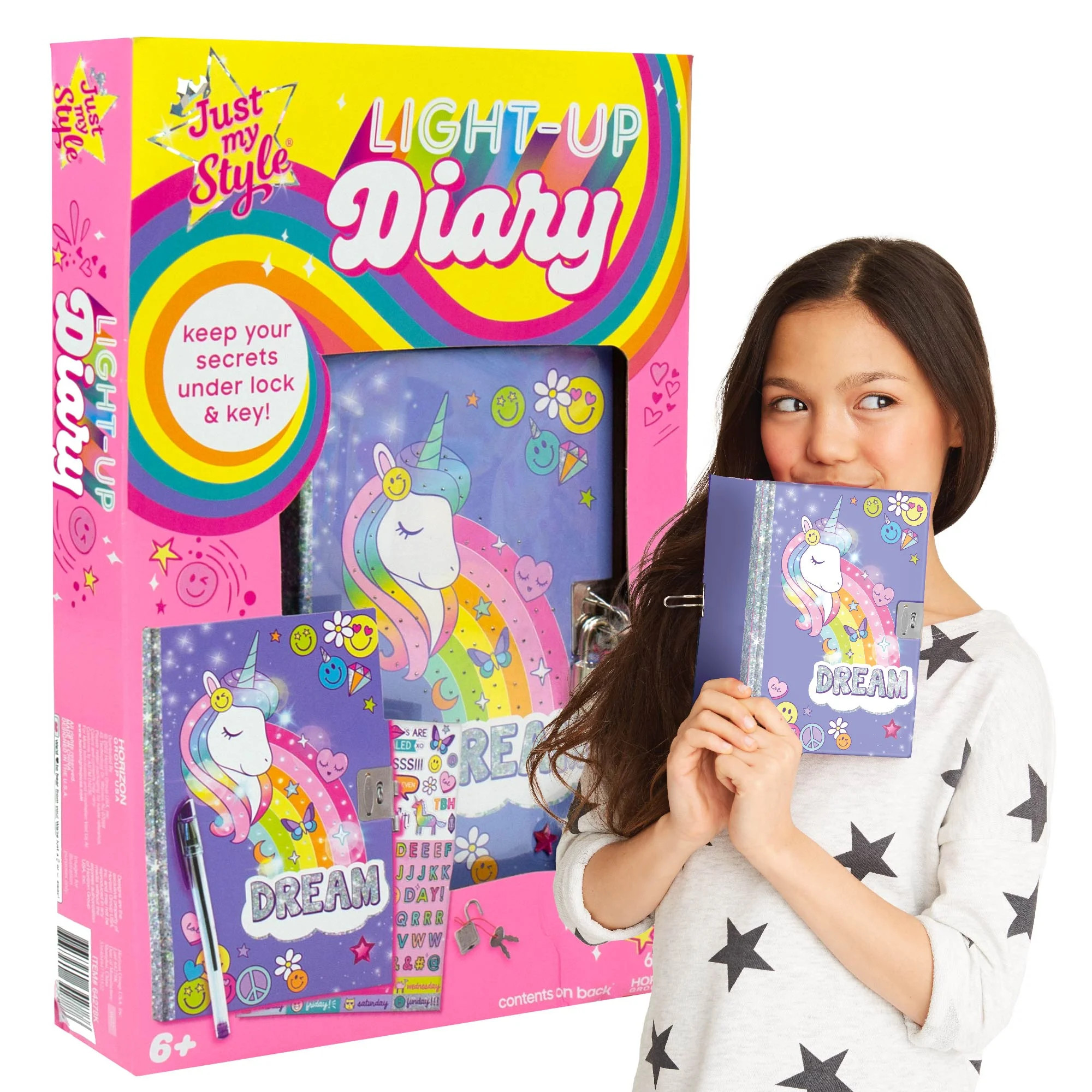 Just My Style Light up Diary, Boys and Girls, Child, Ages 6+ | Walmart (US)