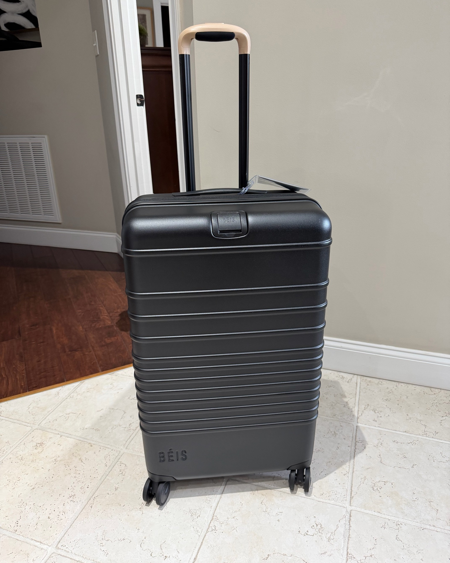 New luggage!!🎉 I’ve wanted @beistravel luggage for awhile and couldn’t be happier with my purchase! I went with the Medium Check-In roller luggage in black with beige handle. This hard shell luggage will be the perfect size for all of our travel needs. Amazing quality + lifetime limited warranty!

#LTKTravel #LTKSaleAlert #LTKHome