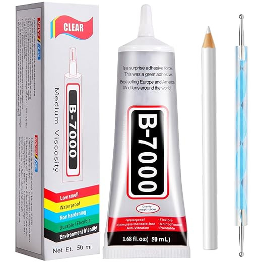 B7000 Glue Clear with Precision Tip，50Ml B7000 Glue Clear for Rhinestones Glue for Crafts, Mult... | Amazon (US)