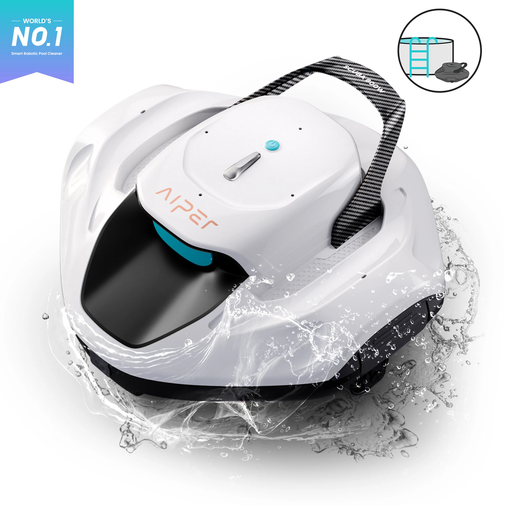 Aiper Cordless 3.5-in Robotic Pool Vacuum one_size | SCUBA 800W | Lowe's