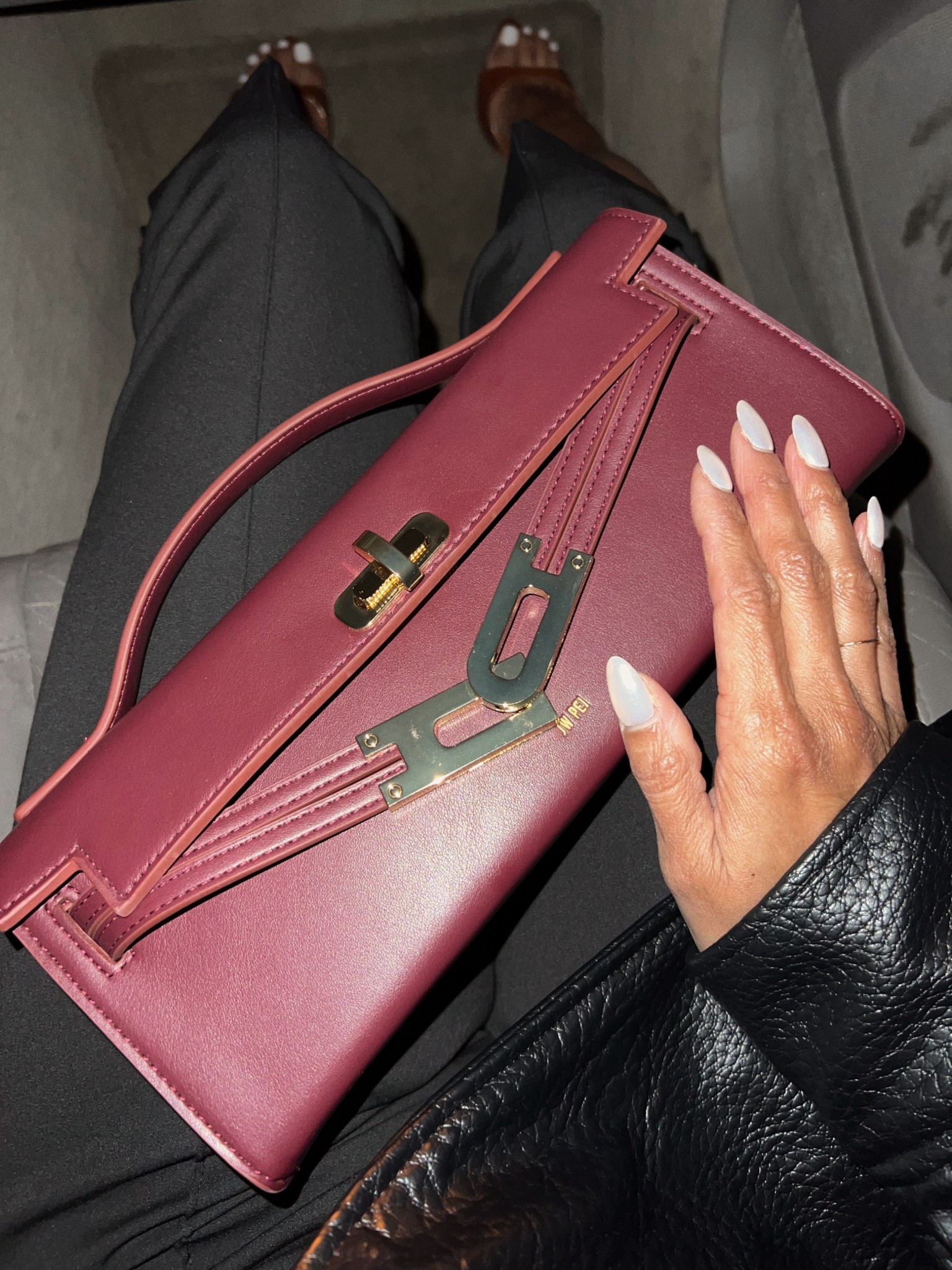 My new bag! JPW is such a beautiful burgundy bag