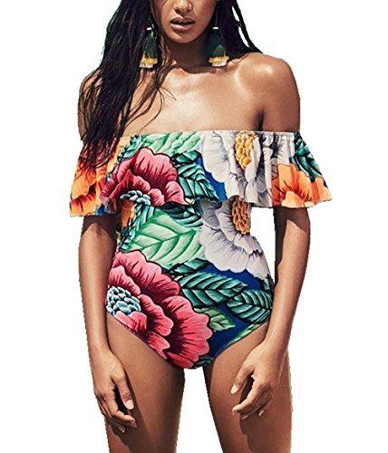 PRTTYGARDEN Womens Push up Padded Colorblock Bikini Swimwear Swimsuit | Amazon (US)