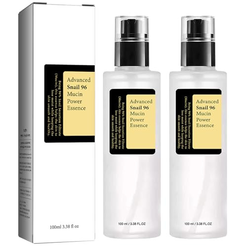 Advanced Snail Mucin 96% Power Repairing Essence, Snail Mucin 96% - Anti-Aging Serum, With Snail Secretion Filtrate For Dull And Damaged Skin, Anti-Aging & Discoloration Correcting(2 pcs) | Amazon (US)