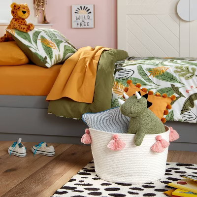 Coiled Rope Basket with Tassels - Pillowfort™ | Target