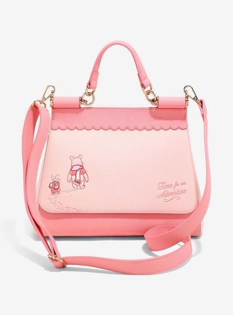 Loungefly Disney Winnie the Pooh Piglet and Pooh Pink Crossbody Bag — BoxLunch Exclusive | BoxLunch