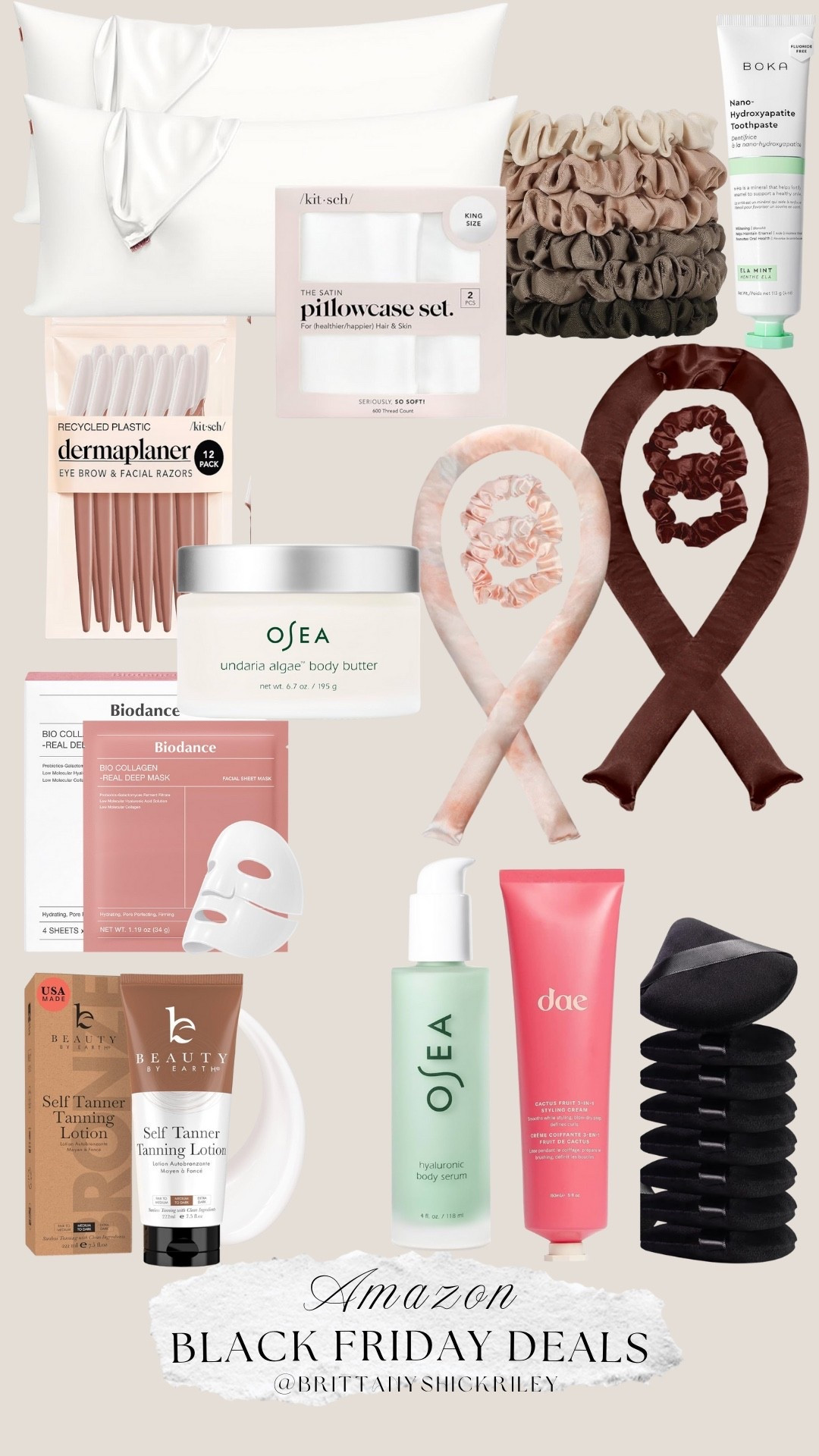 Amazon Cyber Monday Black Friday Deals Beauty Skincare Hair Korean Skincare Mask Osea Body Lotion DAE styling cream beauty blenders clean self tanner overnight curls dermaplaning silk pillowcases toothpaste stocking stuffers white elephant gift favorite things gift party

#LTKGiftGuide #LTKselfcare #LTKCyberWeek