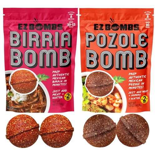 EZ Bombs Birria and Pozole Bomb Seasoning - Made with Real Chiles, Herbs, and Spices for Quick and Flavorful Meals | Amazon (US)
