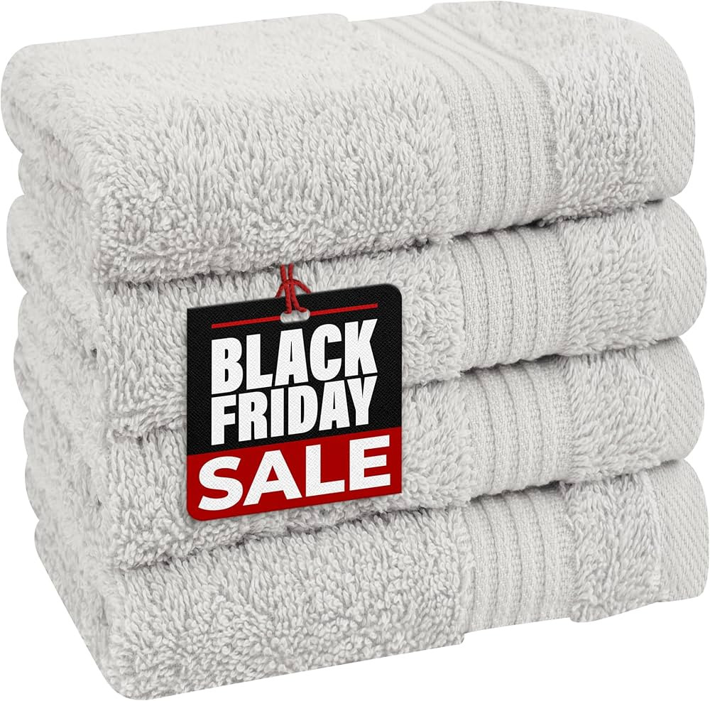 Cotton Paradise Washcloths for Bathroom, 13 x 13 Inch 100% Turkish Cotton Towels Soft Absorbent L... | Amazon (US)