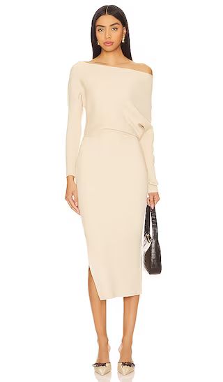Caris Sweater Dress in Natural | Revolve Clothing (Global)