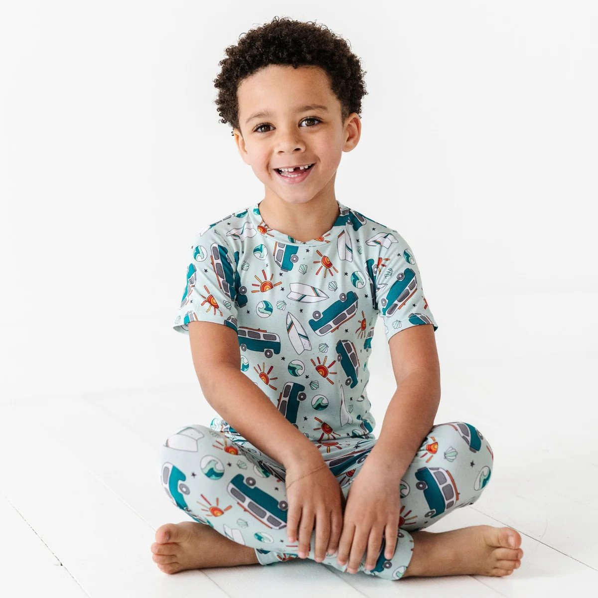 Catch Me If You Van Two-Piece Pajama Set | Bums & Roses