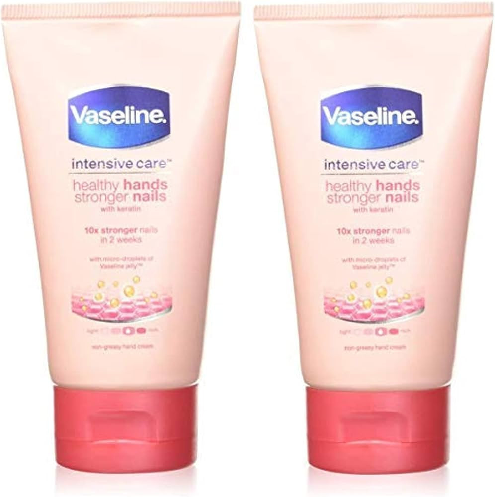 Vaseline Intensive Care Healthy Hands + Stronger Nails Hand Cream 75Ml - Pack of 2 | Amazon (US)