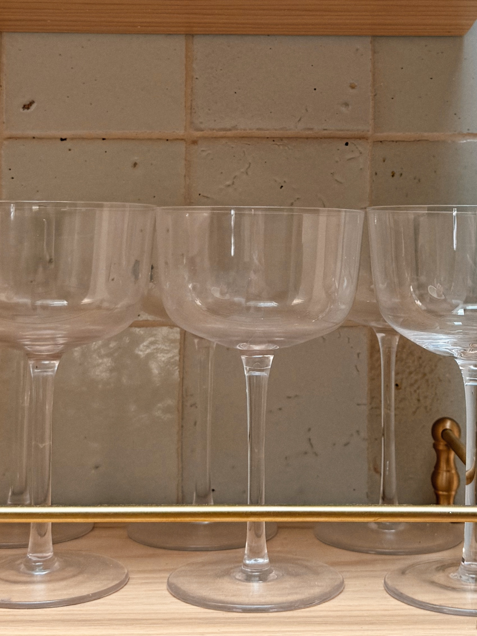 The cutest, dainty wine/coupe glasses. 