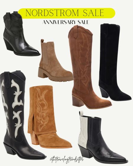 Nordstrom anniversary sale - boots - cowgirl boots - fall - winter - summer - spring - nashville - country concert outfits - women’s fashion 

#LTKstyletip #LTKshoecrush #LTKxNSale