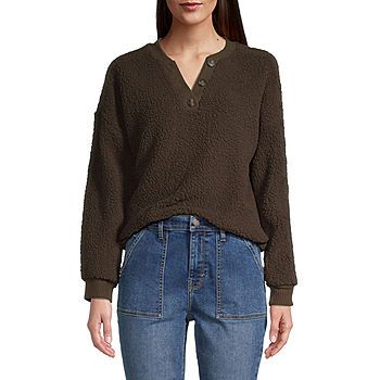 a.n.a Cozy Womens Henley Neck Long Sleeve Henley Shirt | JCPenney