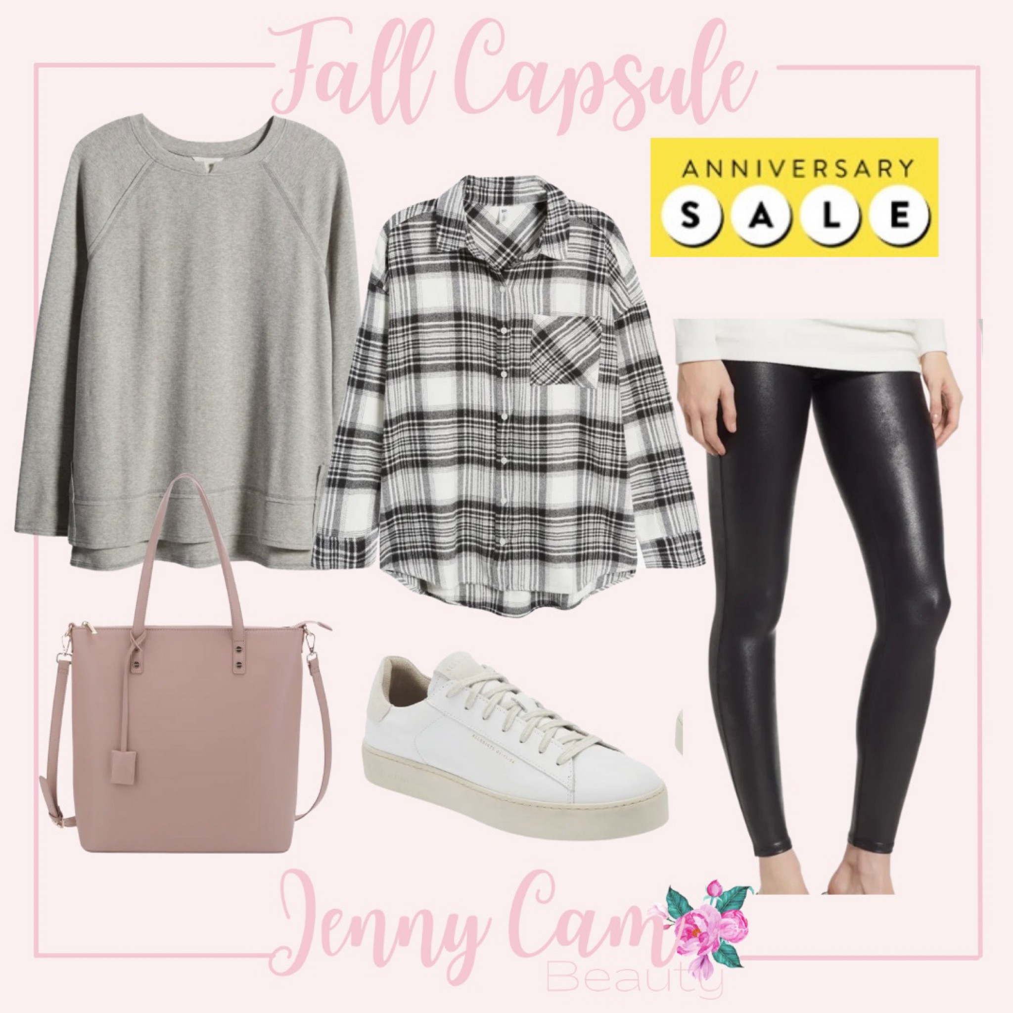 #nordstrom anniversary sale fall capsule wardrobe plaid top spanx faux leather leggings 

#LTKxNSale #LTKstyletip #LTKsalealert