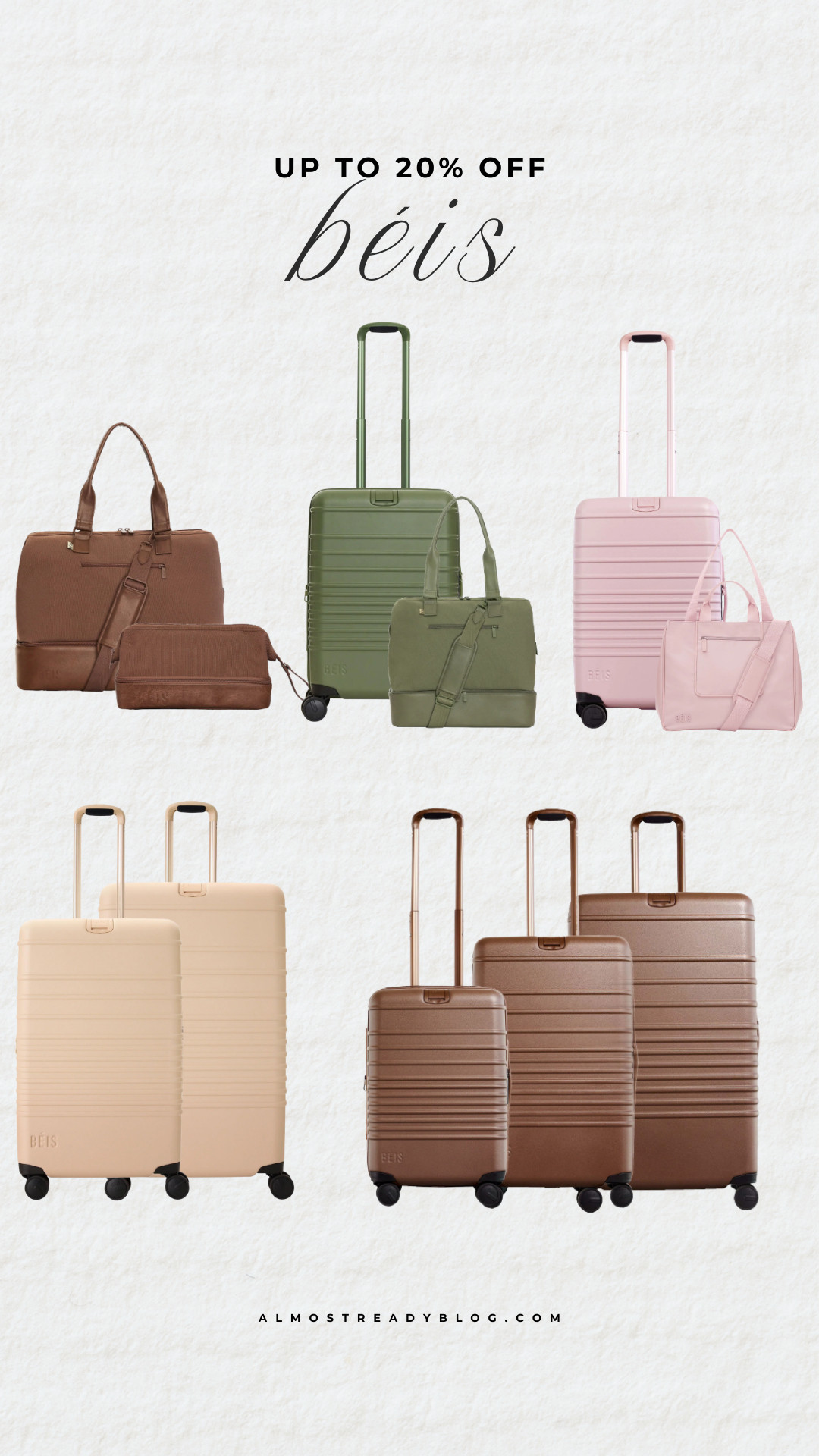 Béis up to 20% off sets, travel essentials, luggage set, weekender bag, travel must haves, spring break, amanda west, almostreadyblog 

 

#LTKTravel
