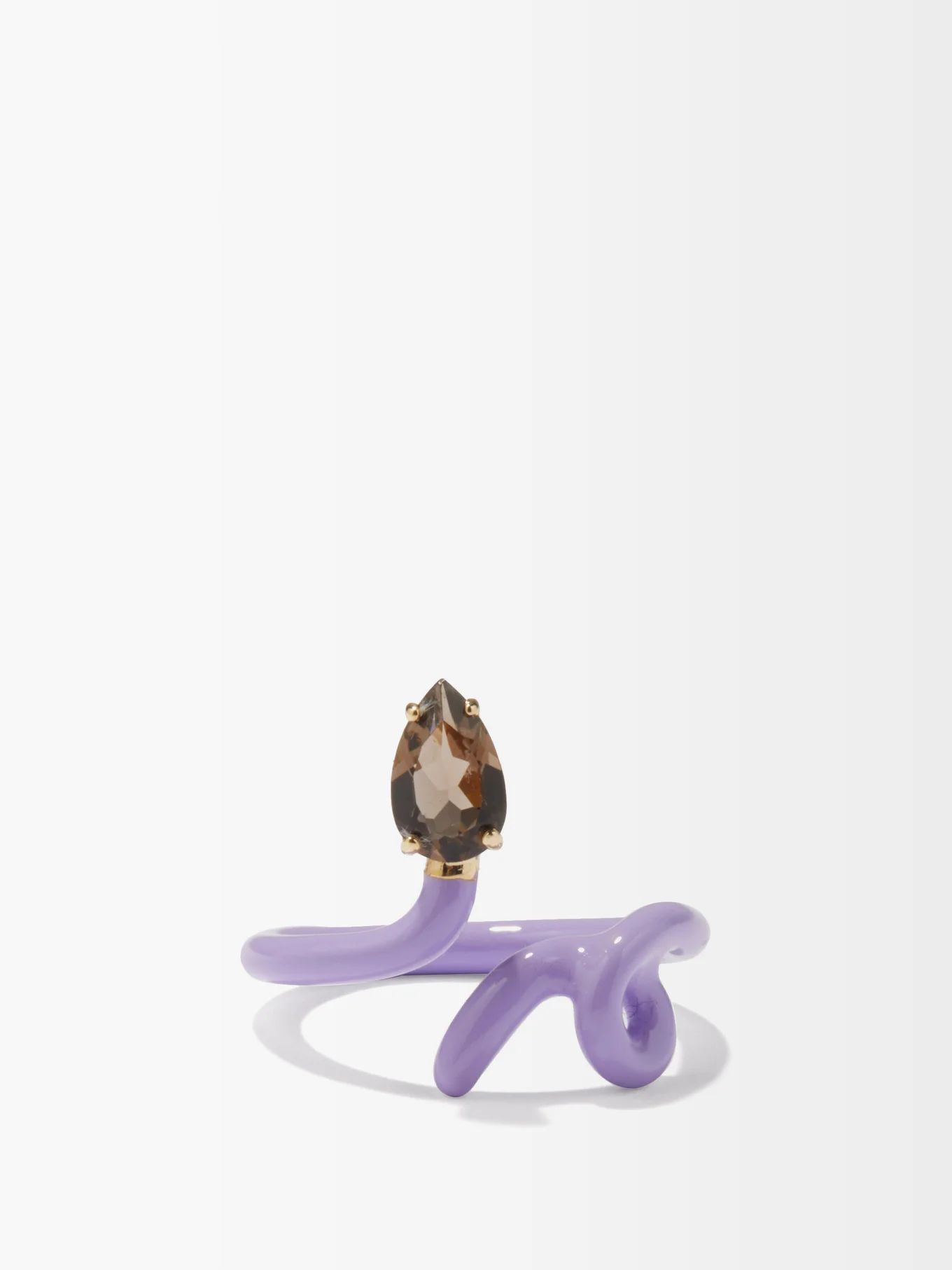 Baby Vine quartz, enamel & 9kt gold ring | Bea Bongiasca | Matches (US)