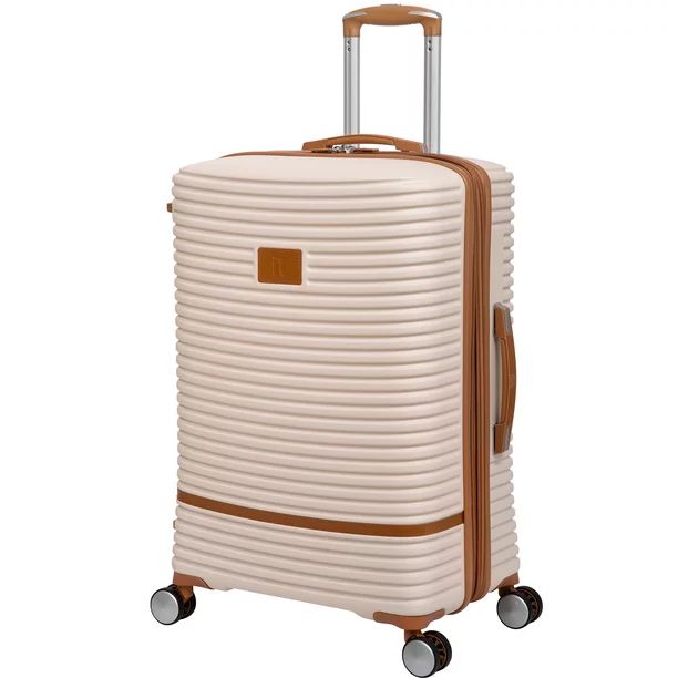 it luggage Replicating 27" Hardside Expandable Checked Spinner Luggage, Cream | Walmart (US)