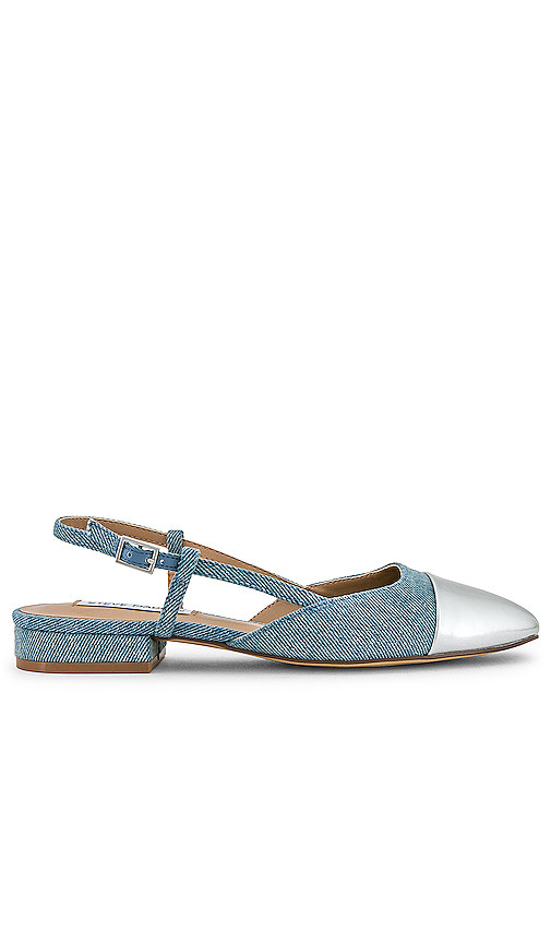 Belinda Sling Back in Denim & Silver | Revolve Clothing (Global)