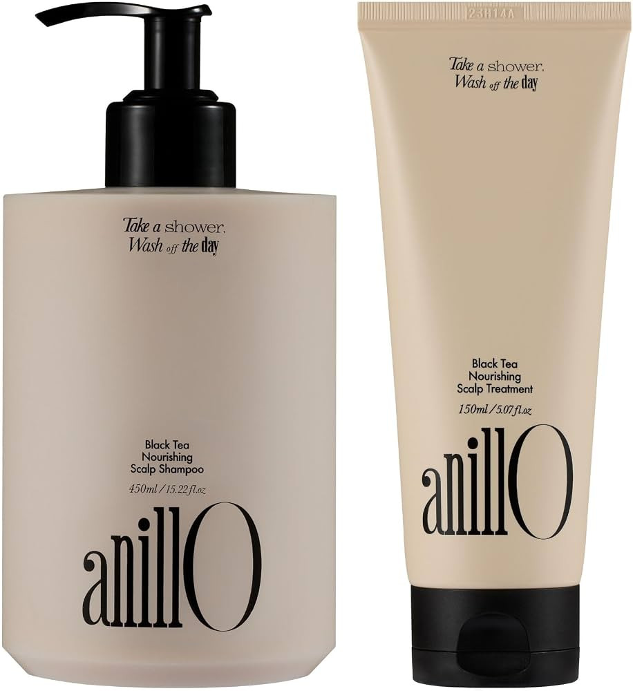 Juego de cuidado del cuero cabelludo de té negro: champú nutritivo y mascarilla para el cabello... | Amazon (US)