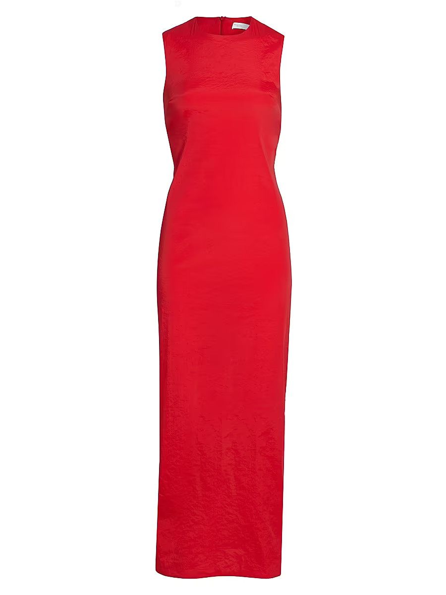 Women's Sleeveless Sheath Maxi Dress - Red - Size 12 | Saks Fifth Avenue