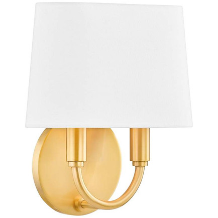Clair Aged Brass Wall Sconce Unlacquered Brass Bathroom Sconces