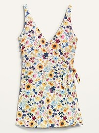 V-Neck Wrap-Front One-Piece Swimsuit Dress for Women | Old Navy (US)