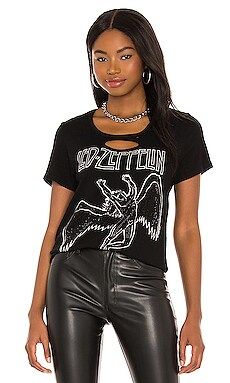 Lauren Moshi Myra Led Zeppelin Tee in Black from Revolve.com | Revolve Clothing (Global)