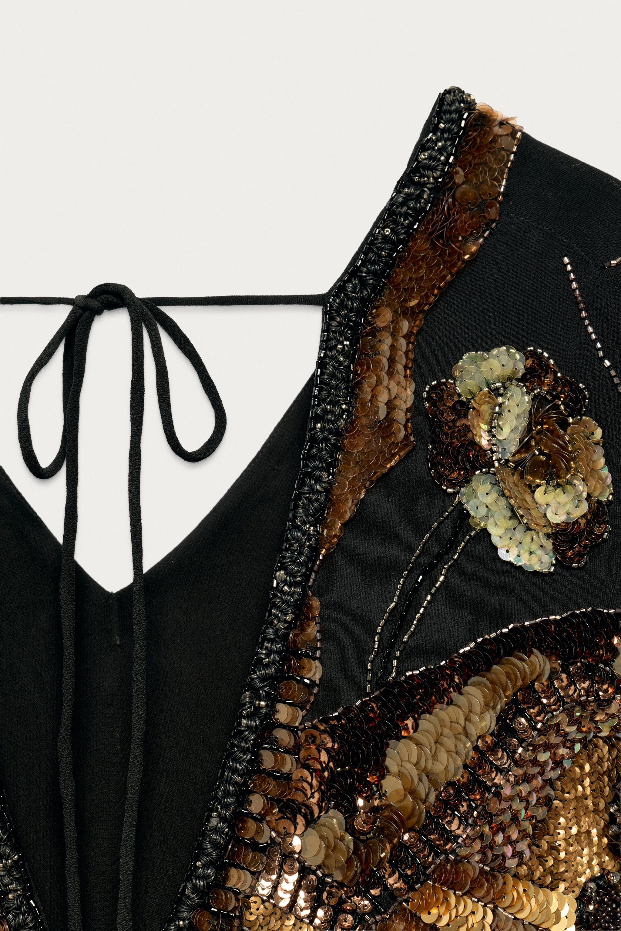 EMBROIDERED SEQUIN DRESS MARISA BERENSON X ZARA | Zara US
