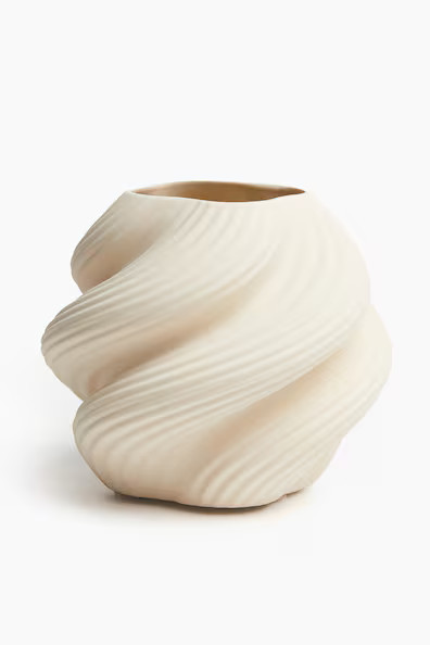 H & M - Stoneware Vase - White | H&M (US + CA)